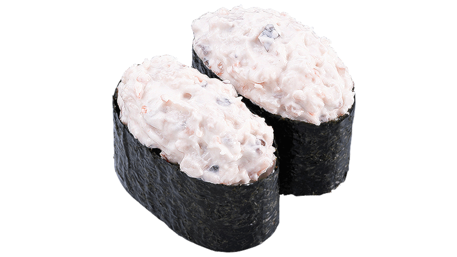 「サラダ軍艦二貫」（110円）赤酢がキレを添えるため、すっきりとした後味が楽しめる