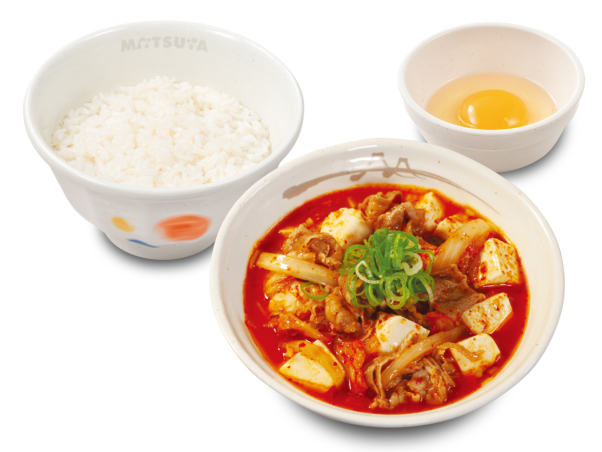 「牛豆腐キムチチゲセット」（780円）