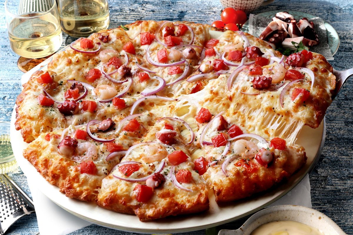 瀬戸内レモンソースと真蛸のプレミアムシーフード