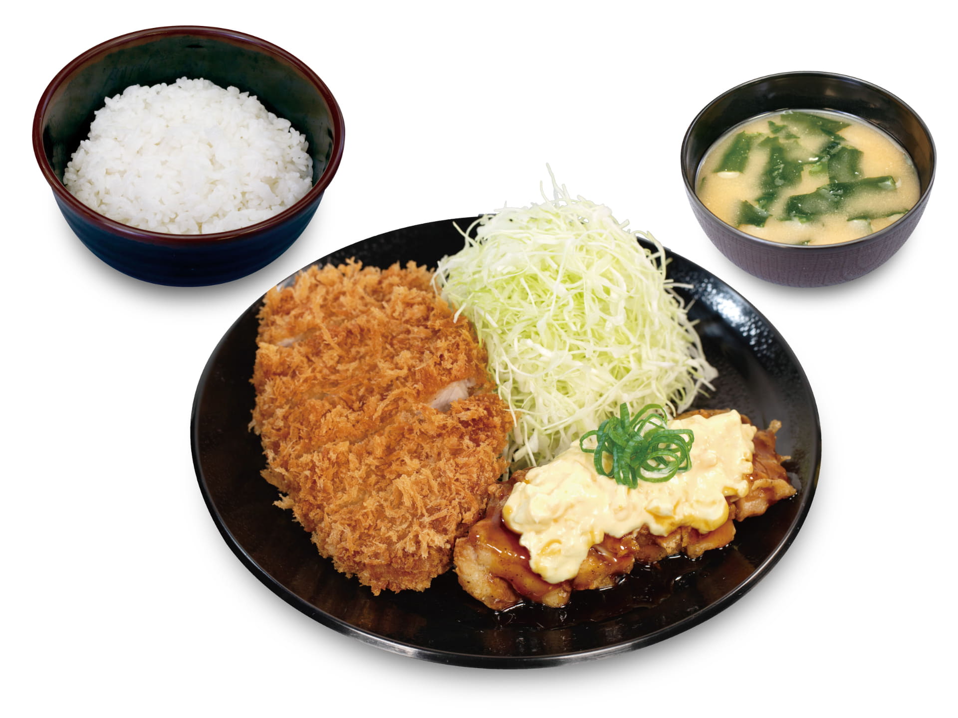 松のや「ロースかつ＆チキン南蛮（1枚）定食」