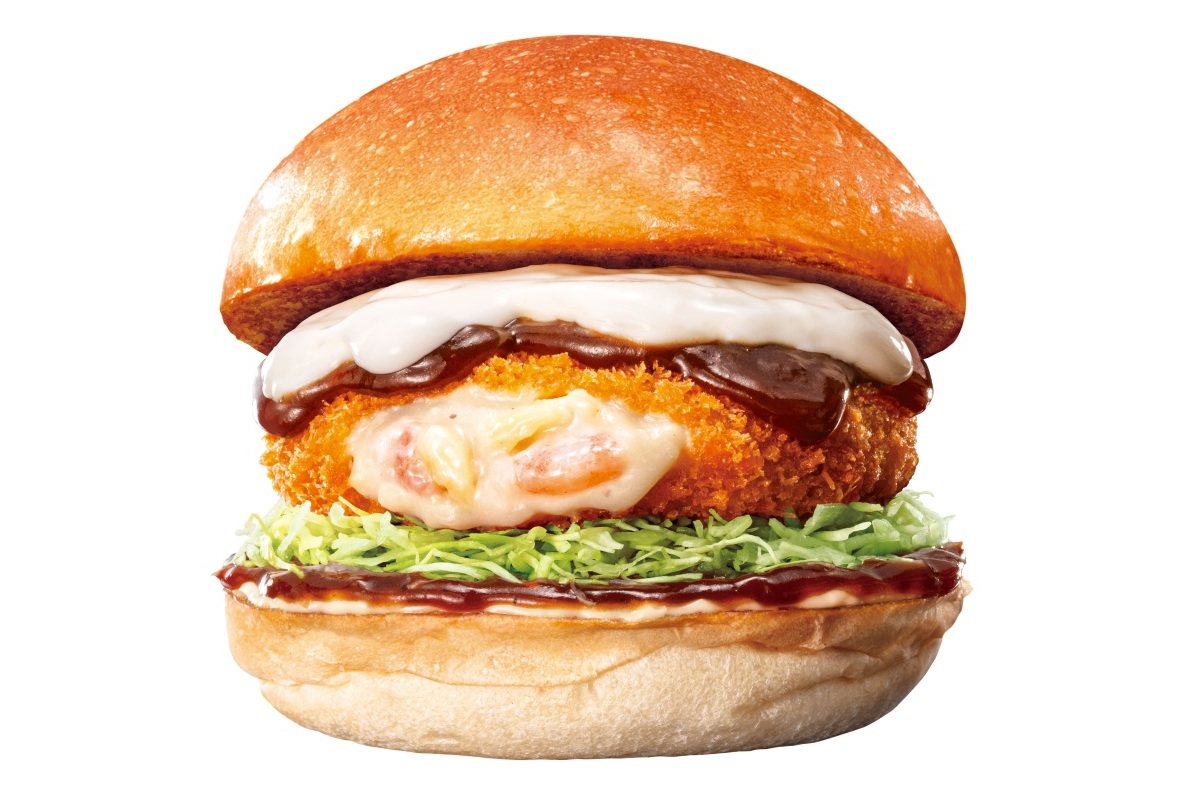 デミグラ えびグラタンバーガー