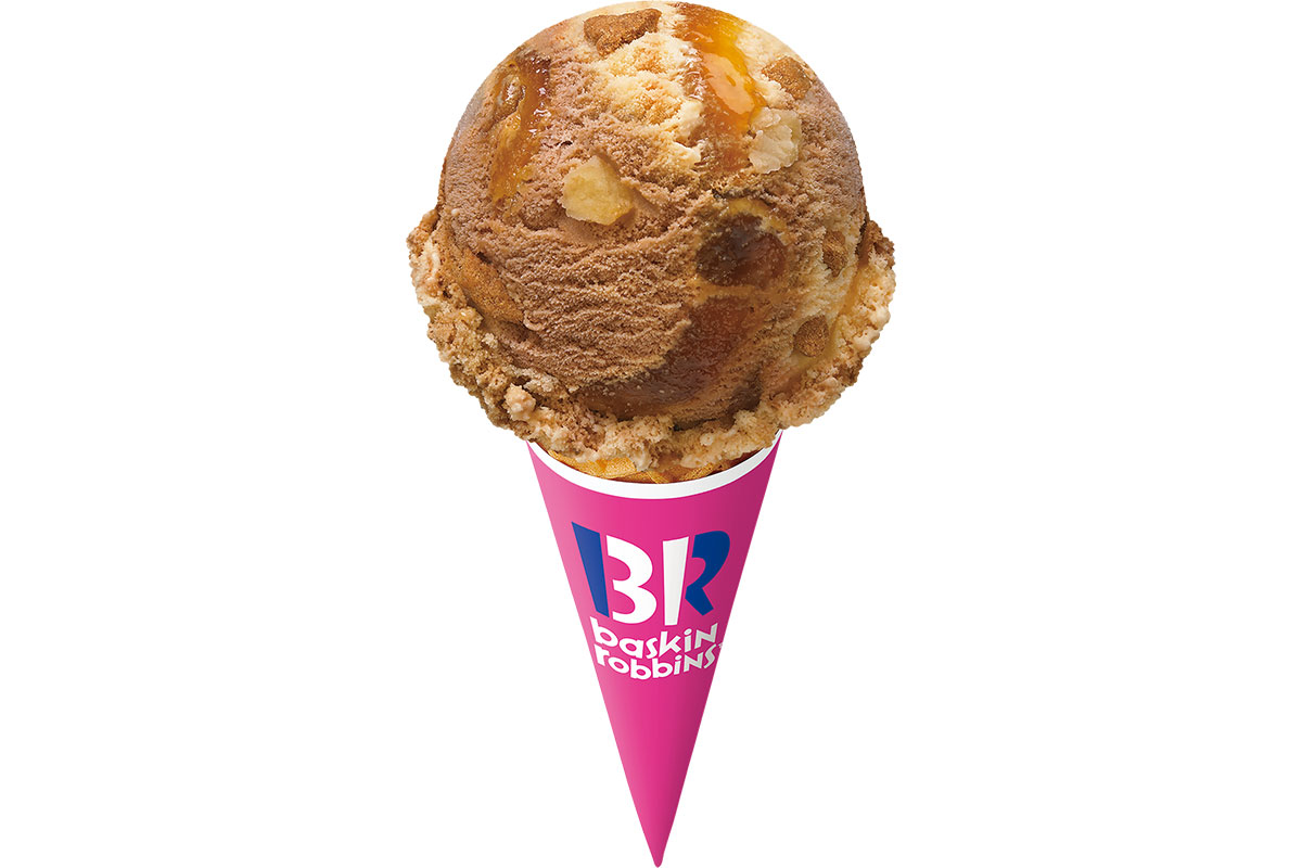 サーティワン「カラメルアップルパイ」