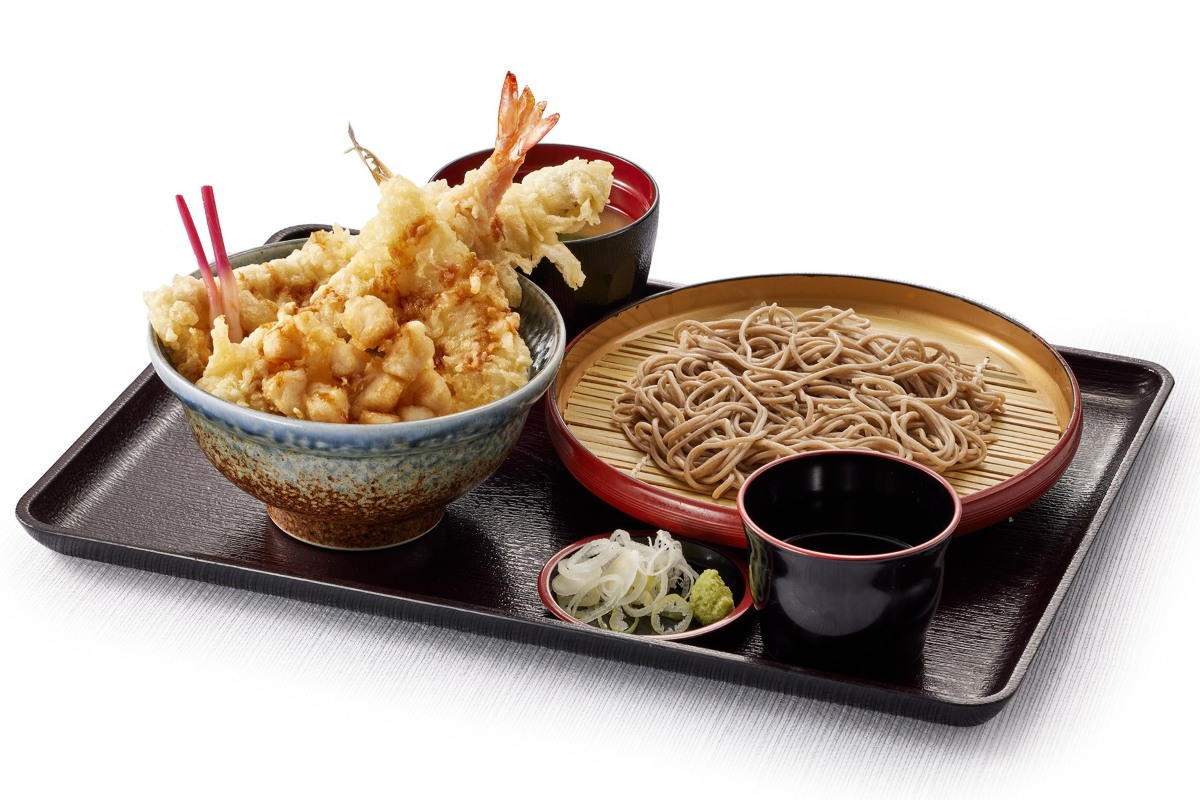 冬ご馳走天丼（小）藪そば（小うどん）セット（みそ汁付）