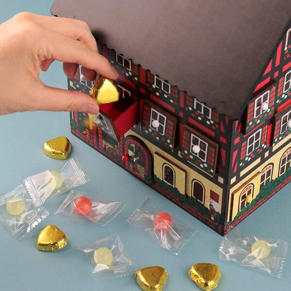 【2個セット新品】KALDI クリスマス　ティンハウスアドベントカレンダー カルディ ティンハウスカレンダー アドベントカレンダー KALDI