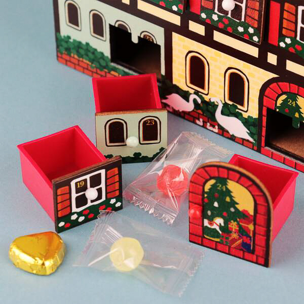 【2個セット新品】KALDI クリスマス　ティンハウスアドベントカレンダー カルディ ティンハウスカレンダー アドベントカレンダー KALDI