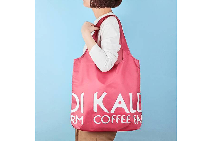 カルディコーヒーファーム「オリジナルエコバッグ（スモーキーピンク）」
