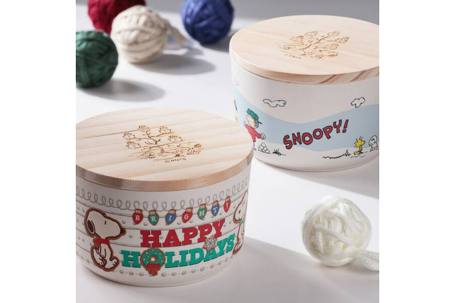 カルディコーヒーファーム「スヌーピー クリスマス バンブーコンテナ」