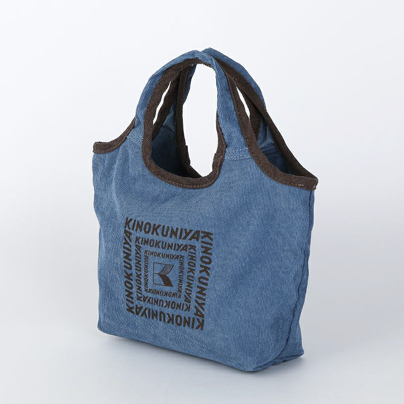 紀ノ国屋 コーデュロイミニバッグ（サックスブルー）