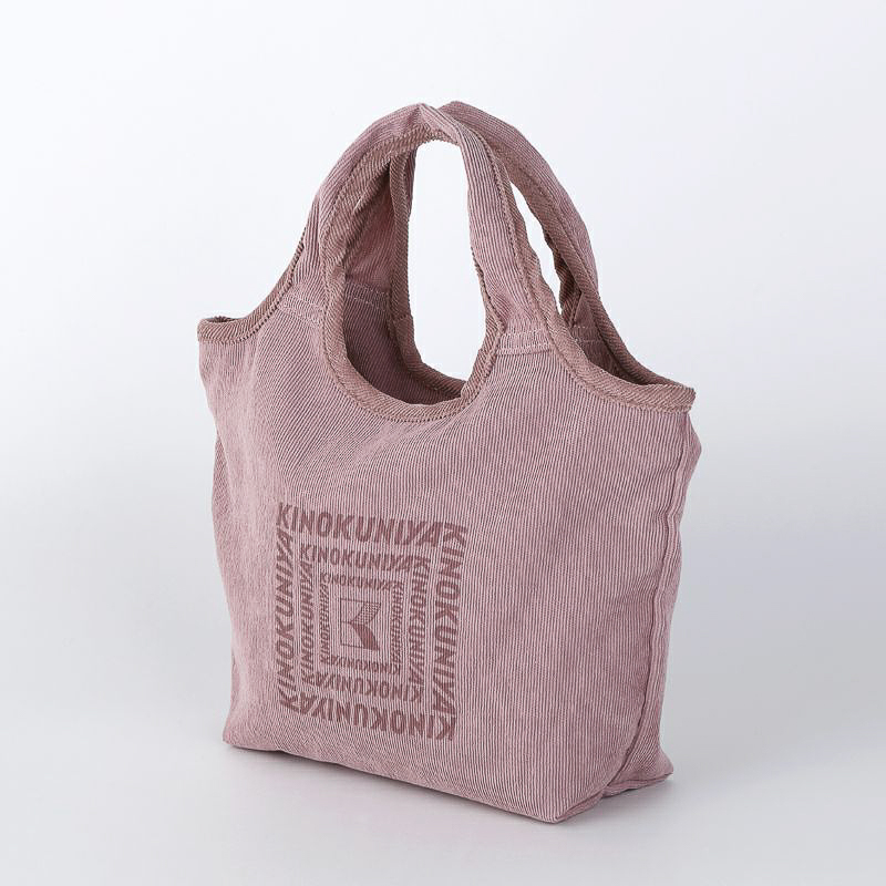 紀ノ国屋 コーデュロイミニバッグ（モーブピンク）