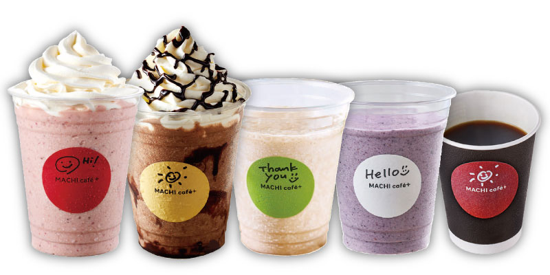 ローソンは、スムージーやこだわりのコーヒーなどを定番商品とシーズナル商品を合わせて常時6～10種類をラインアップ