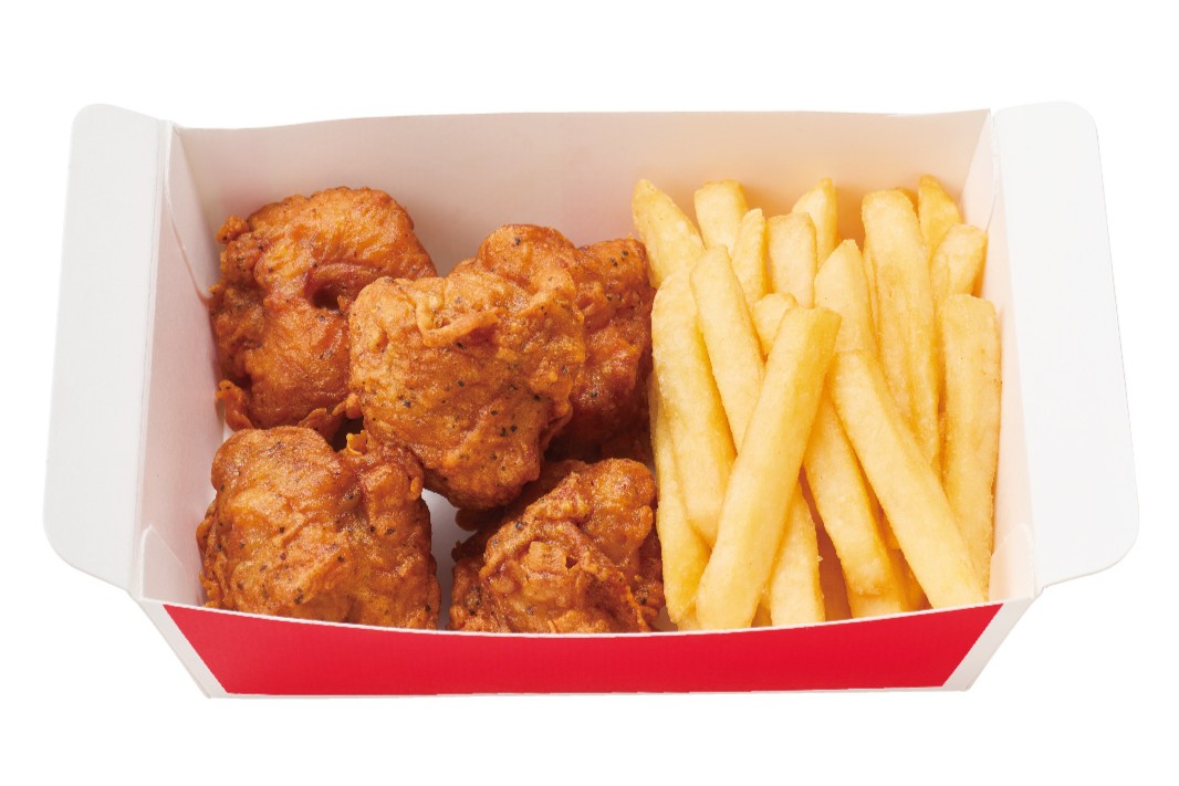 リュウジのスパイス唐揚（5コ入り）＆ポテトバスケット