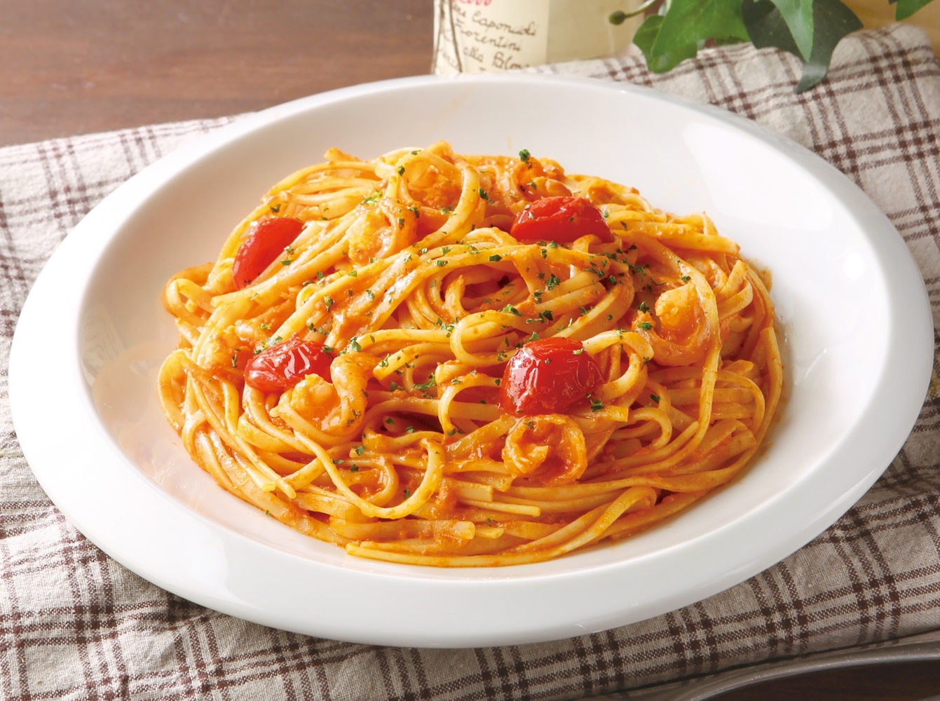 ピザーラ「エビのトマトクリームパスタ」（1480円）