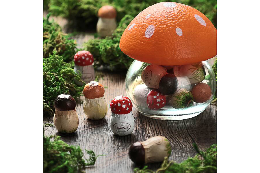 カルディコーヒーファーム「カファレル きのこポット」（オレンジ）