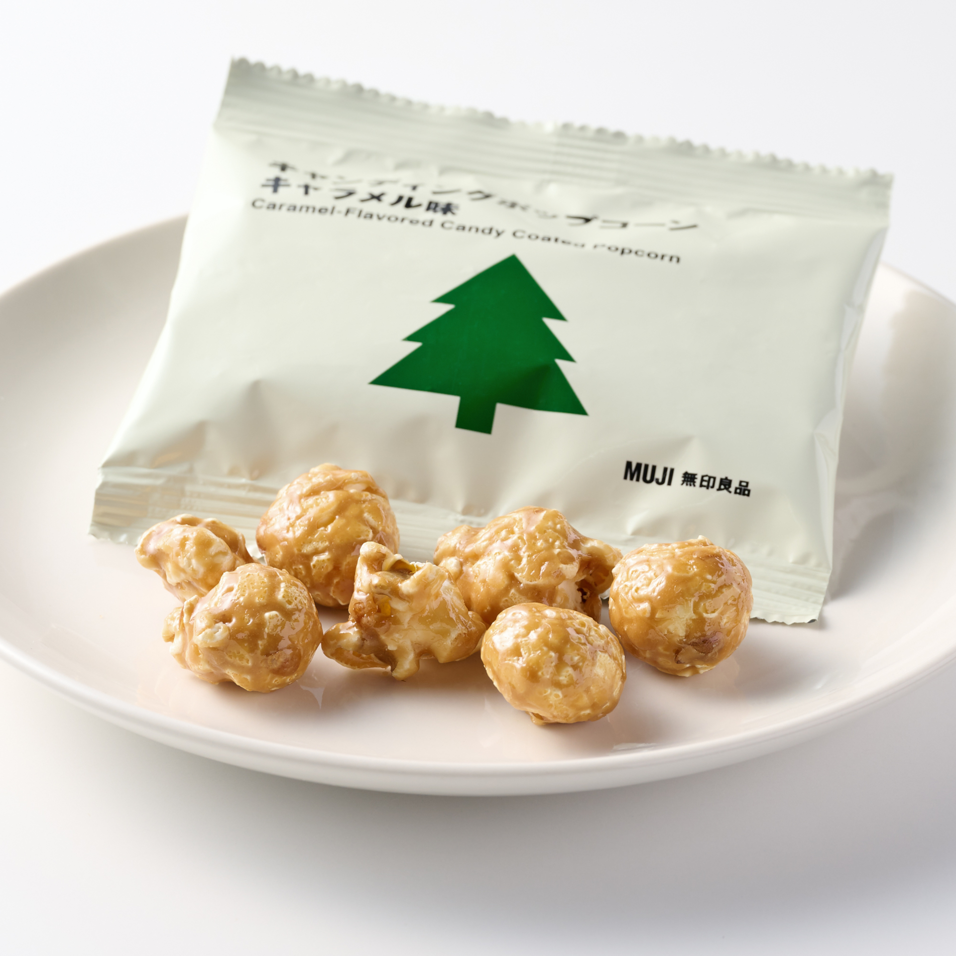 「キャンディングポップコーン キャラメル味」（5袋 350円）