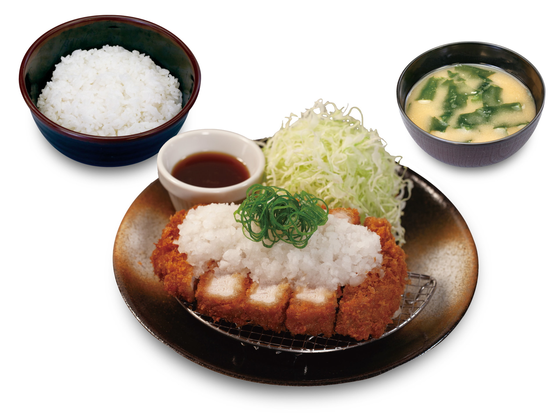 超厚切り鬼おろしポン酢ロースかつ定食（1130円）
