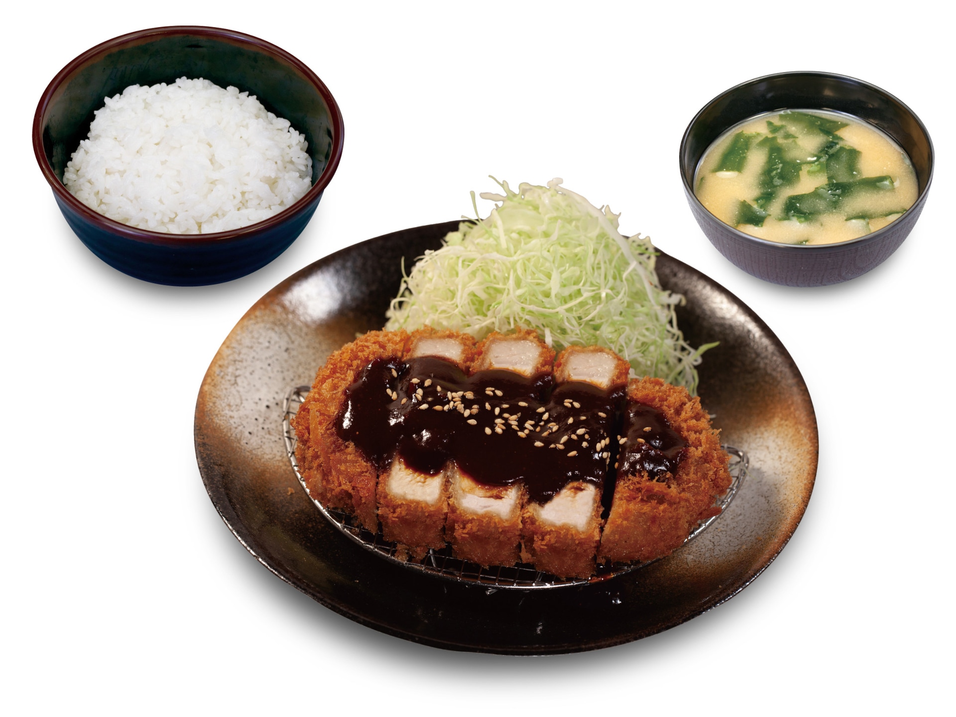 超厚切り味噌ロースかつ定食（1130円）