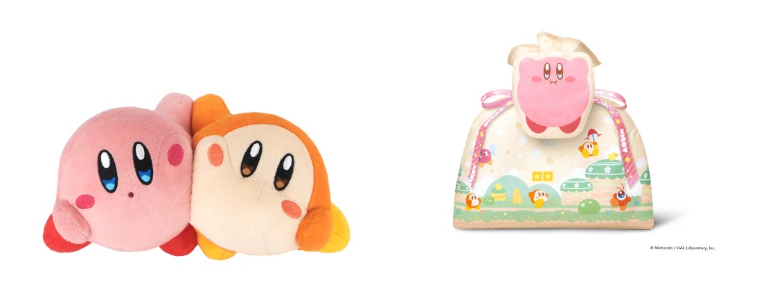 カービィ＆ワドルディなかよしぬいぐるみ（カービィのラッピング×エコバッグL付き）