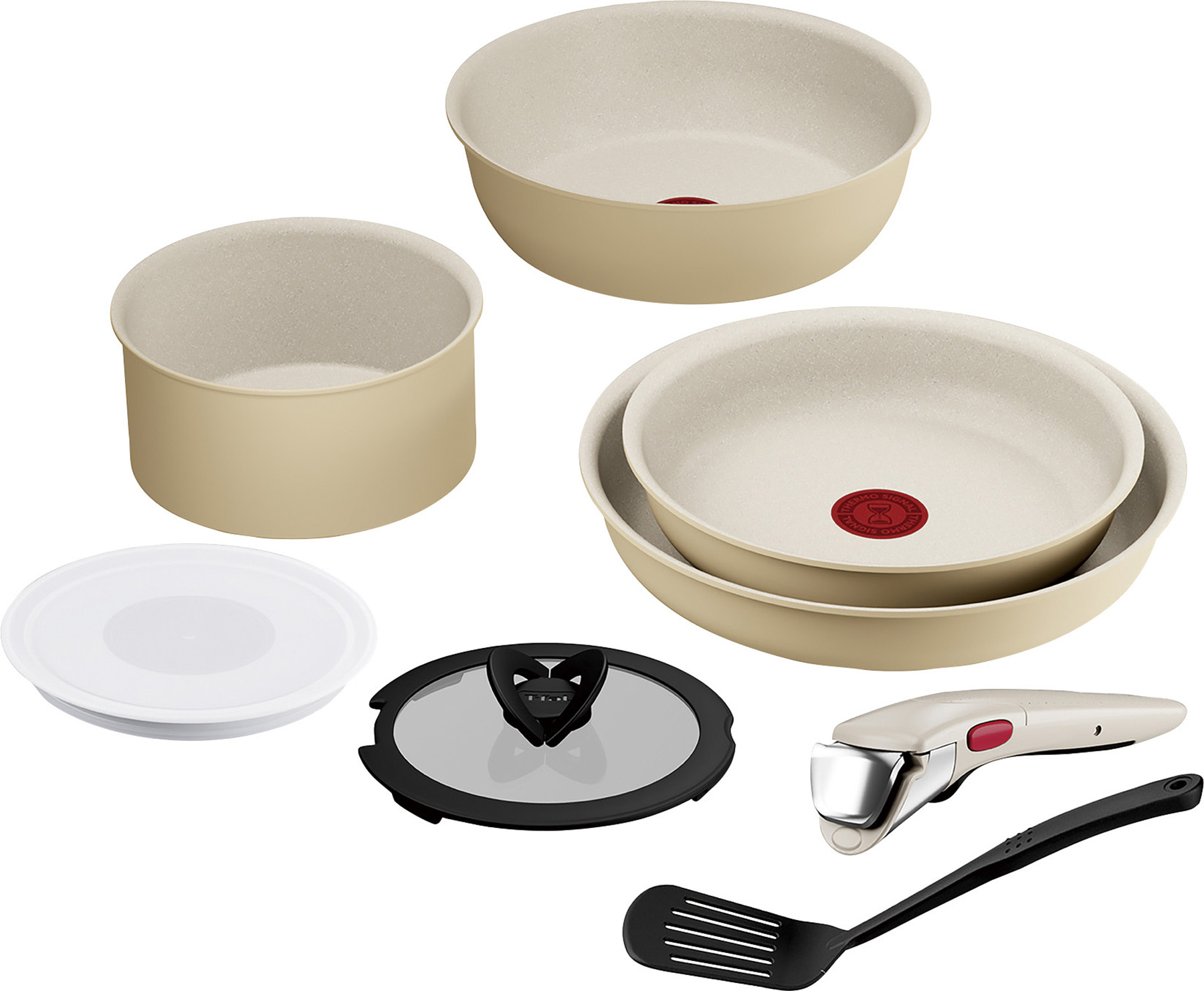 「T-fal インジニオ・ネオ IHパレット ハニーベージュ 8点セット」（1万4080円）