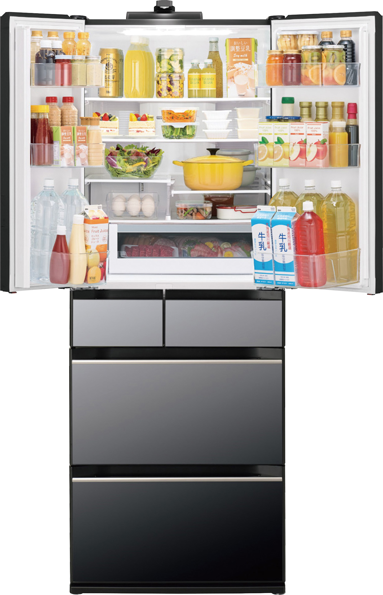 「日立 540L 庫内カメラ付き 6ドア冷凍冷蔵庫 R-HXCC54V-X」（21万7800円）