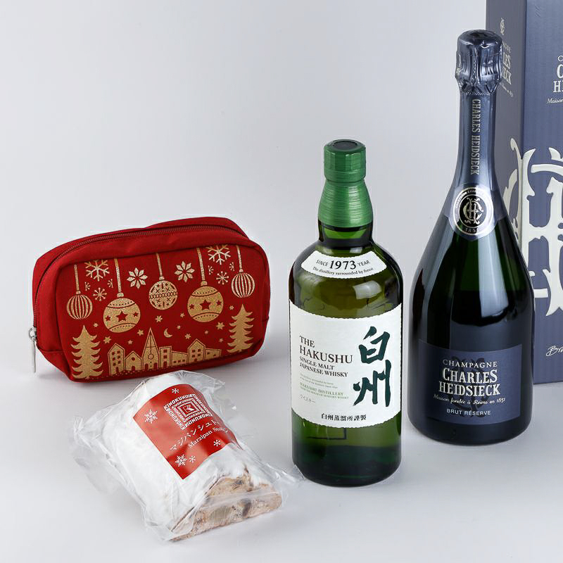 「紀ノ国屋 冬の晩酌 シュトーレンセット（白州＆シャルル・エドシック）」（2万4000円）