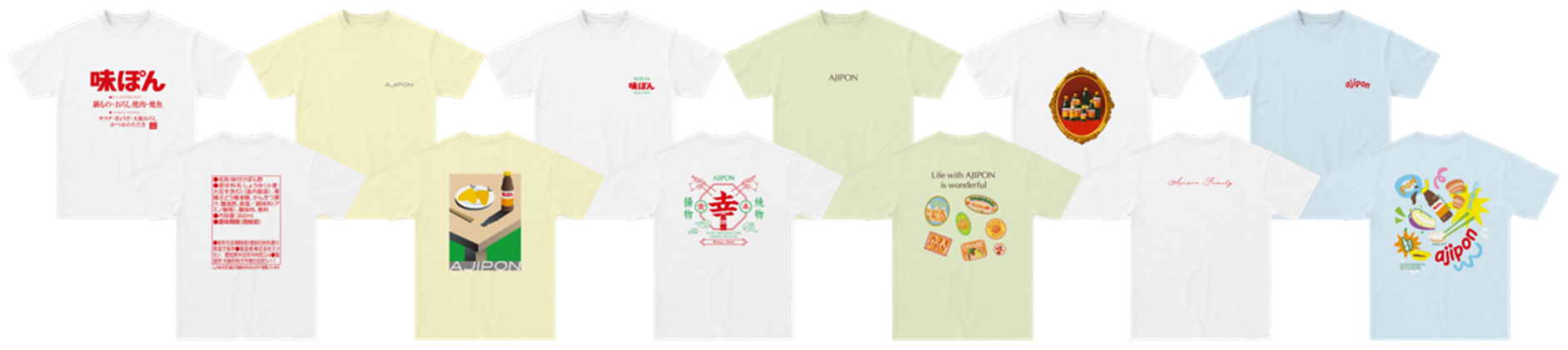 Tシャツ「ぽんT［6種］」（30名※各5名）