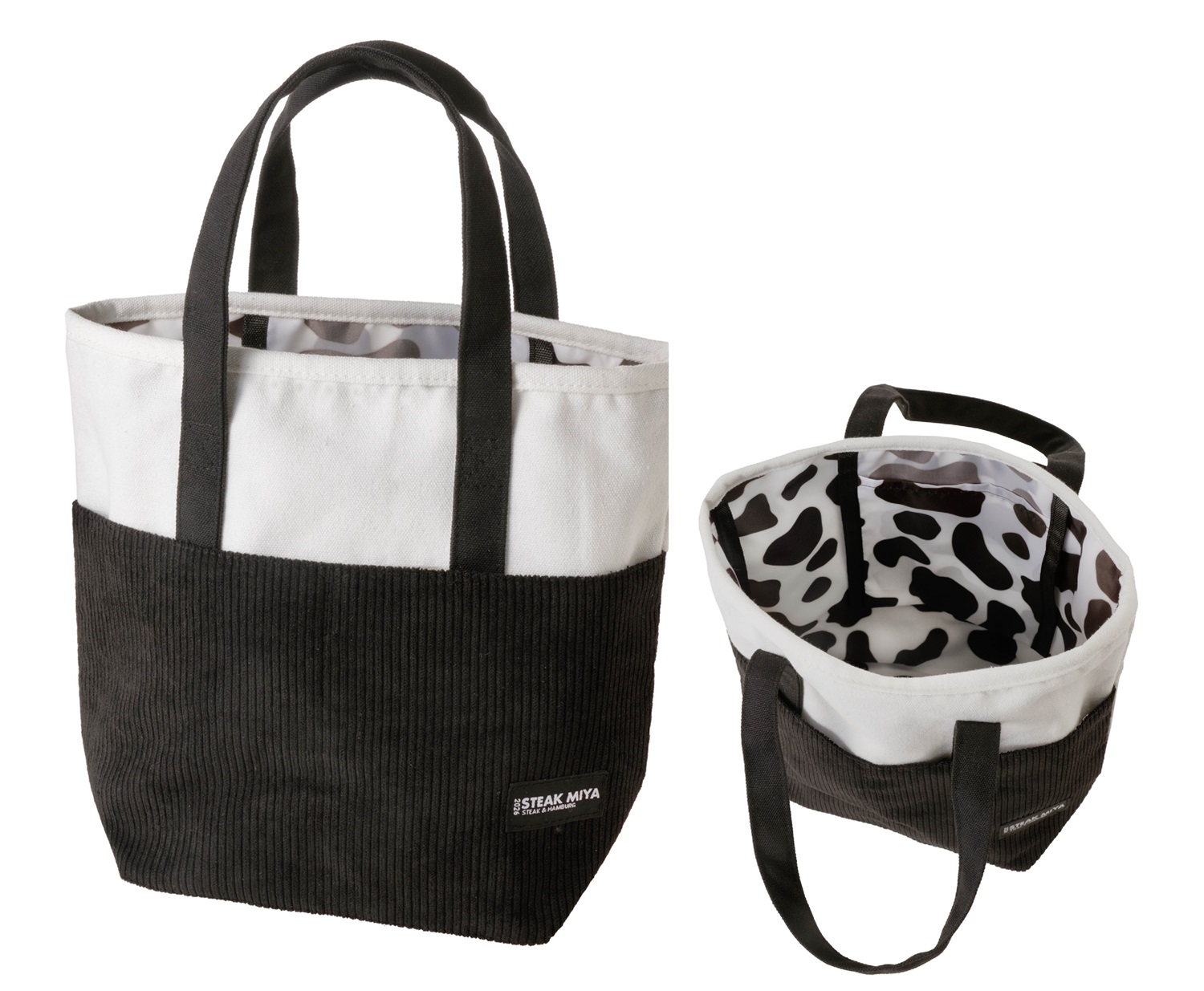 「オリジナル白黒トートバッグ も～たろ～のバッグ」