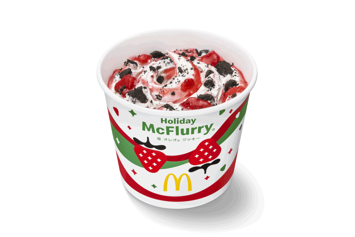 マックフルーリー 苺 オレオ クッキー