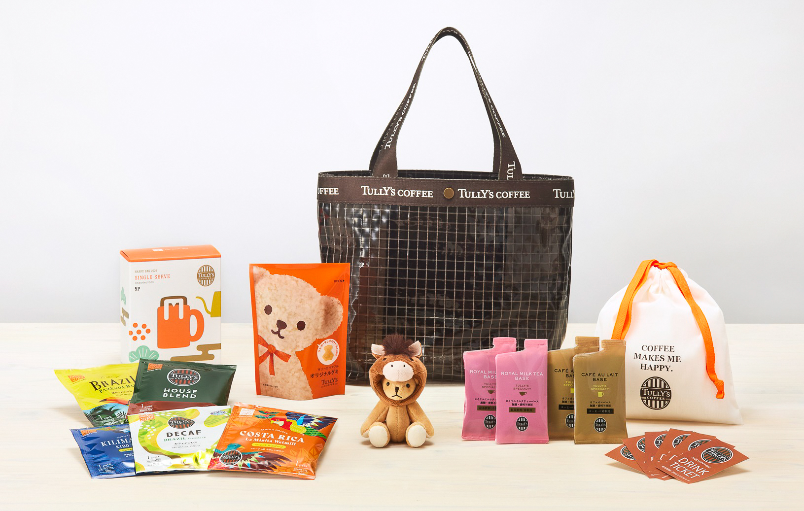 タリーズコーヒーの福袋「2026 HAPPY BAG 5,500円バッグ」