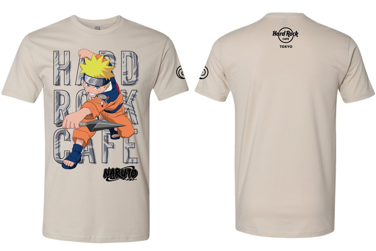 TV アニメ「NARUTO」×HRC Unisex Tee Sand（サイズ S-XXL、6930円）