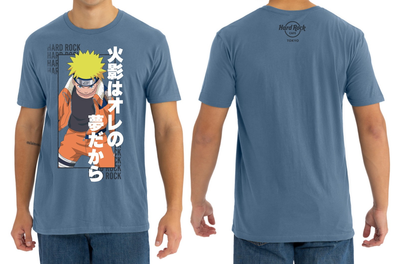 TV アニメ「NARUTO」×HRC Unisex Tee Blue（サイズ S-XXL、6930円）