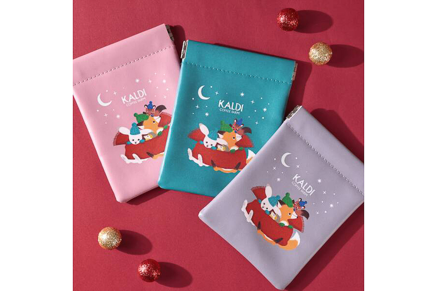 カルディコーヒーファーム「クリスマスぱっちんポーチ」
