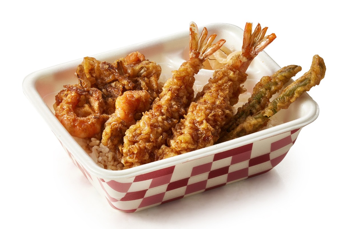 たれづけ海老づくし天丼弁当（お新香付）