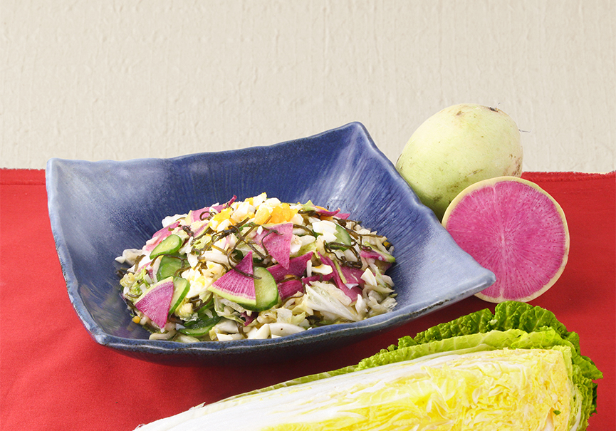 「無限に食べられる！　白菜の塩昆布ナムル」