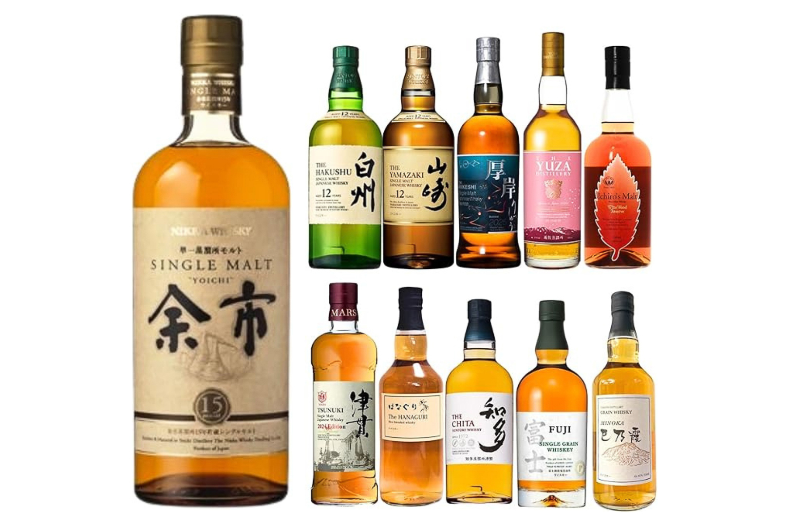 「余市15年」などが登場する