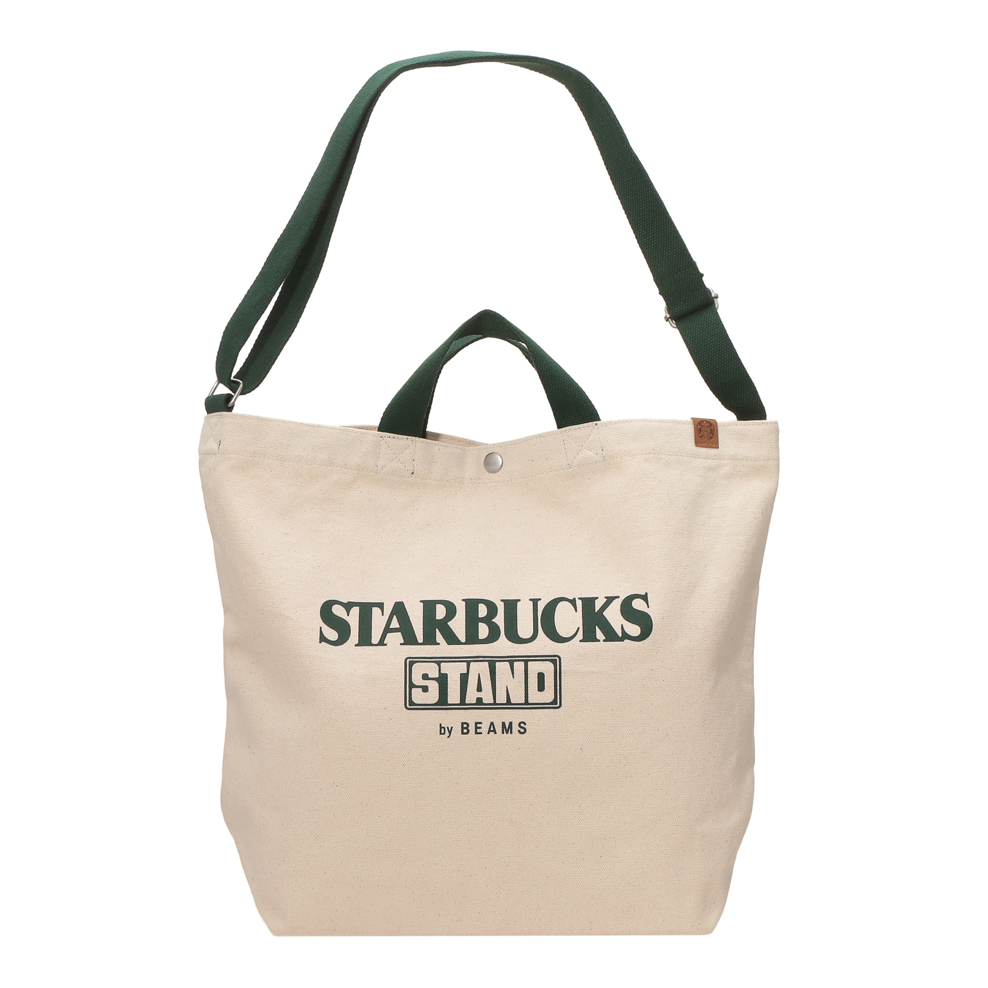 STARBUCKS STAND by BEAMS キャンバス LOGO トート（表面）