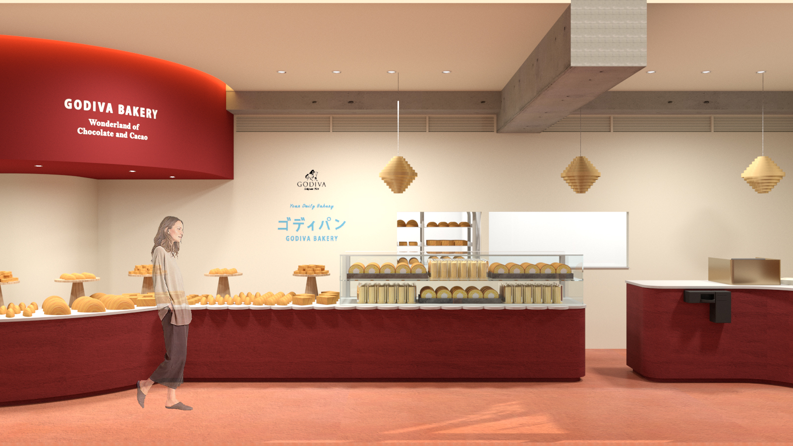「GODIVA Bakery ゴディパン京都四条店」（イメージ）