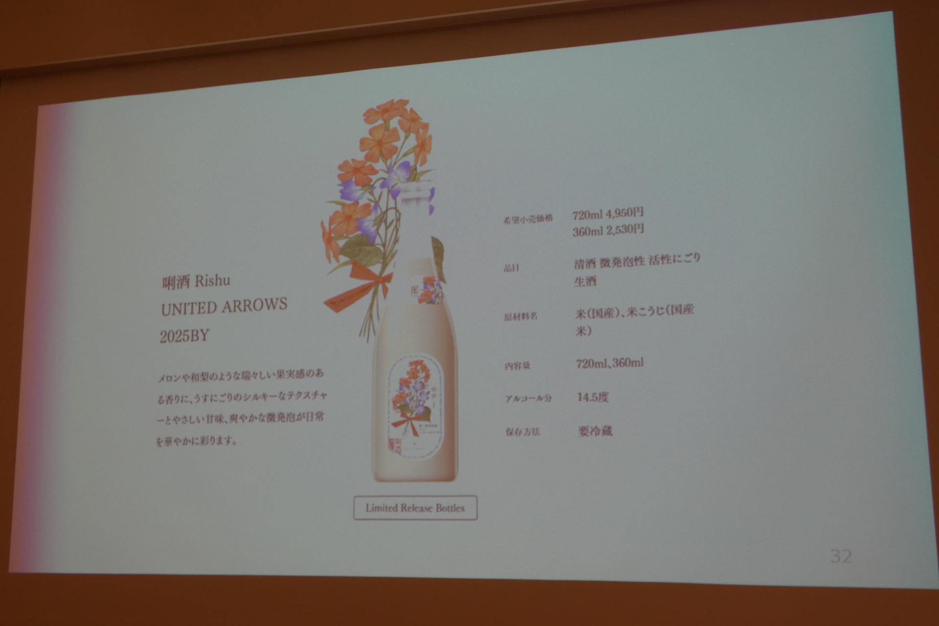 唎酒 Rishu UNITED ARROWS 2025BY