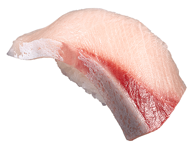 「国産活〆寒ぶりはらみ」（190円～）