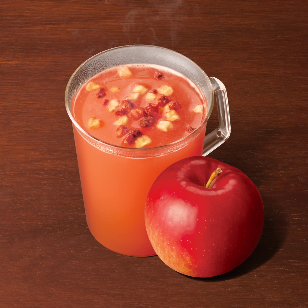 クリスマスマーケットの定番をアレンジした「ホット アップル サイダー」も発売