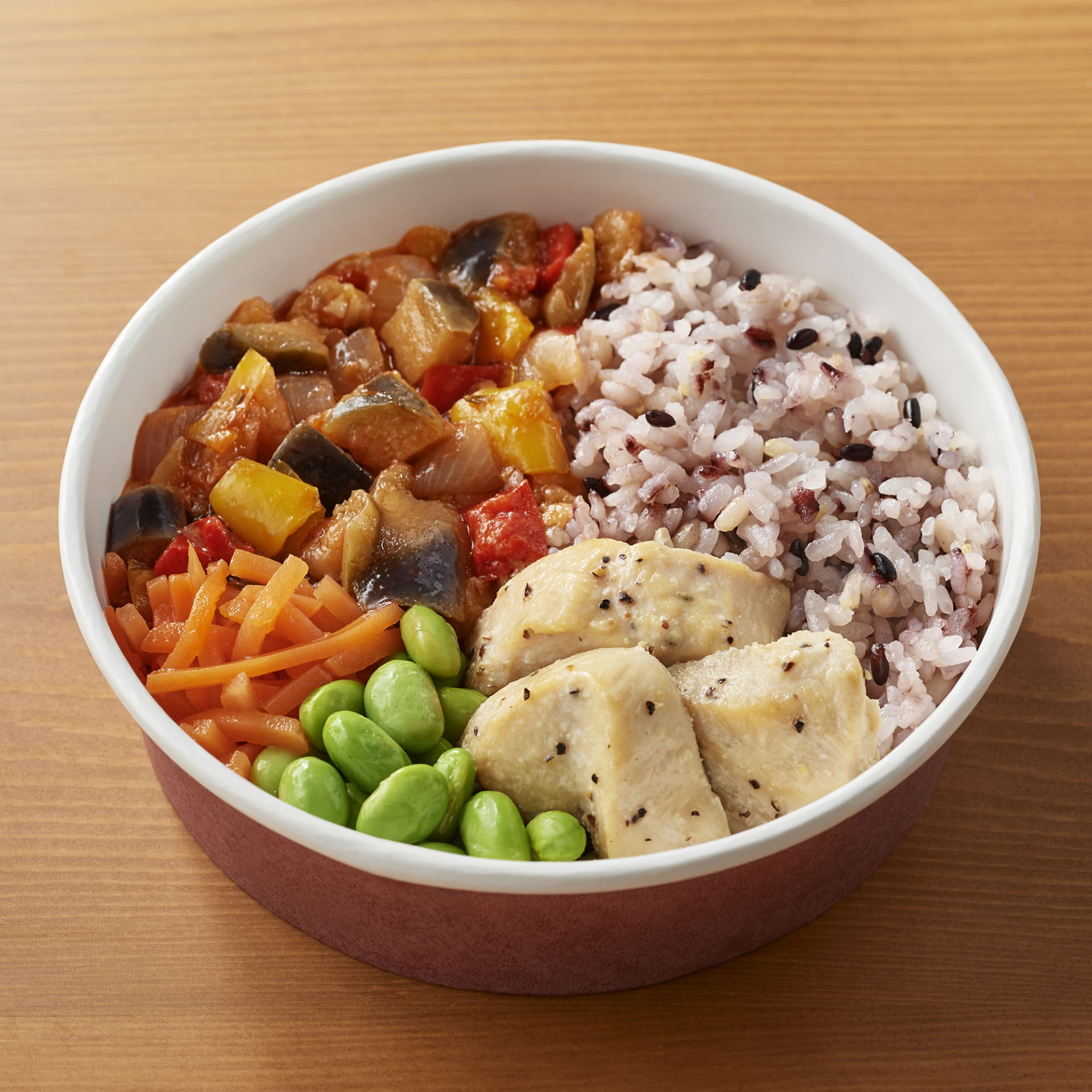 ラタトゥイユとペッパーチキン