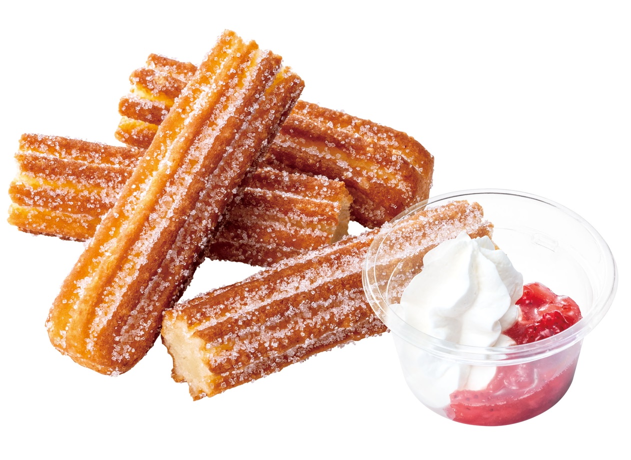 「ディップチュロ ごろっと苺」（290円）