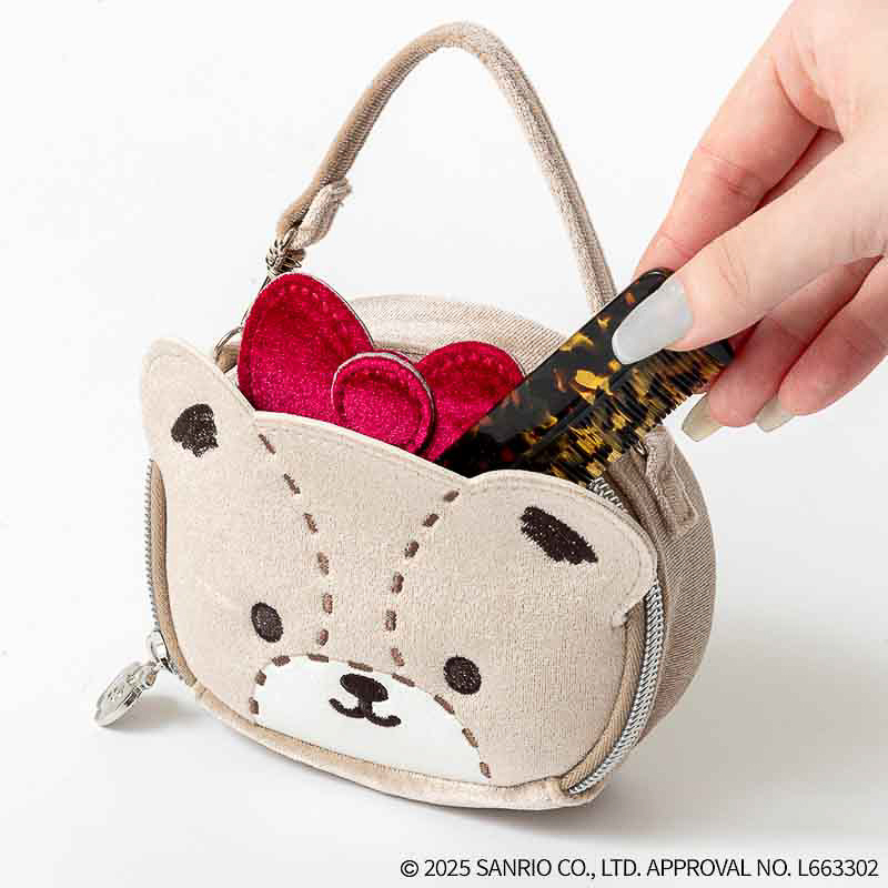 HELLO KITTY × BRILMY リップが縦に収納できる ズボラに優しいミニコスメポーチ BOOK VELOUR TINY CHUM ver. SPECIAL PACKAGE