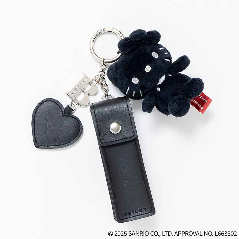 HELLO KITTY × BRILMY いつでもササッとお直しできる ズボラに優しいミラー付きリップチャーム BOOK BLACK ver. SPECIAL PACKAGE