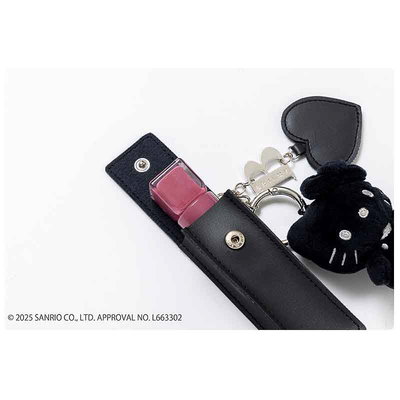 HELLO KITTY × BRILMY いつでもササッとお直しできる ズボラに優しいミラー付きリップチャーム BOOK BLACK ver. SPECIAL PACKAGE
