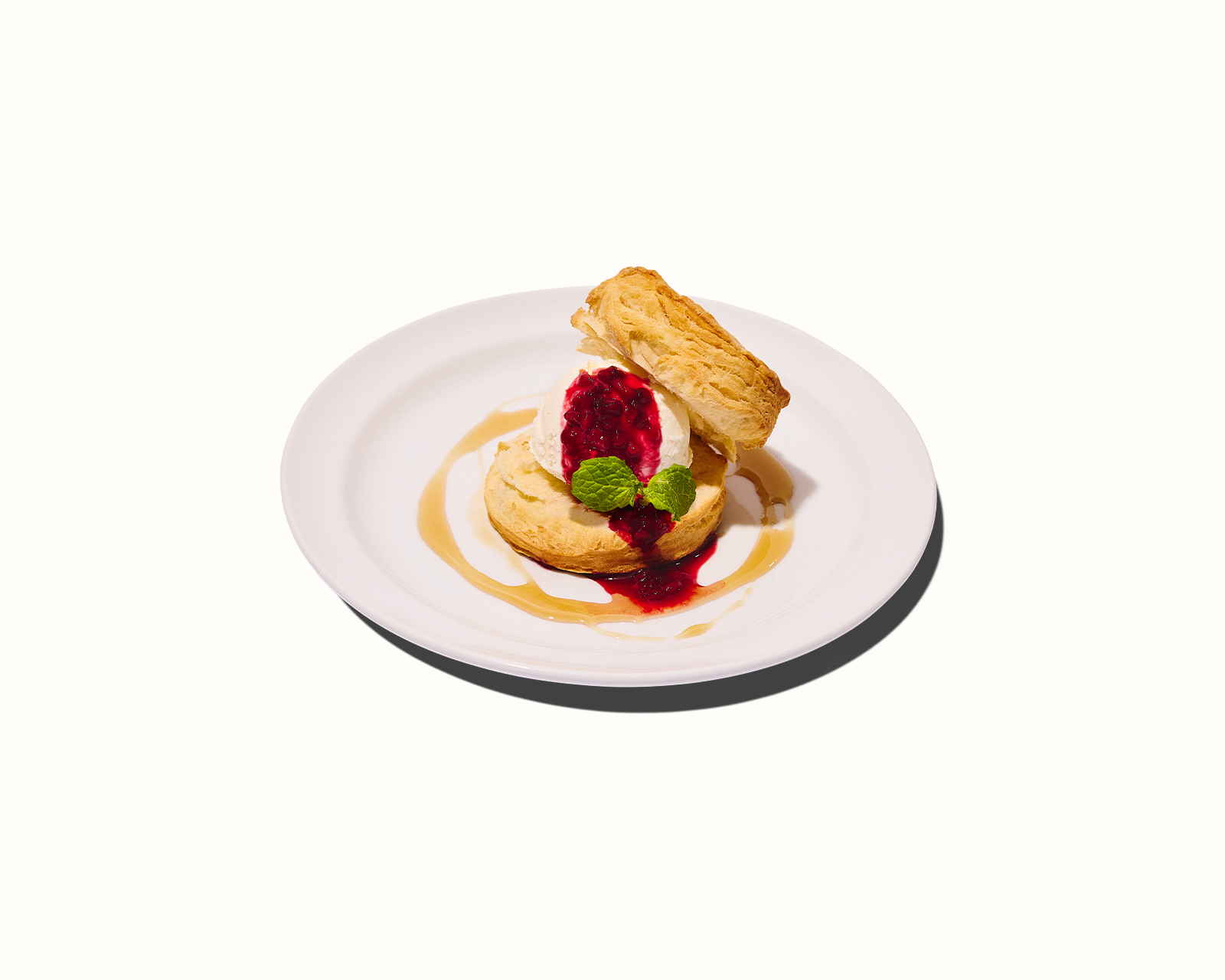 「ビスケットバニラアイスサンド 〜ハニーメイプルを添えて〜」（600円）