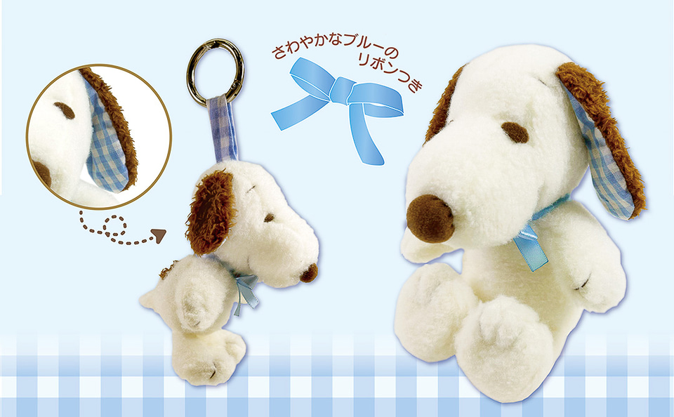 青いリボンを結んだ“スヌーピー”がかわいいエコバッグ・ランチトート