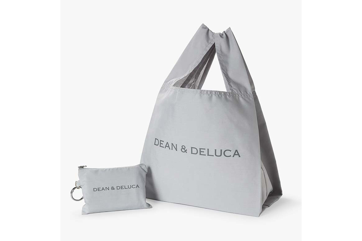 DEAN & DELUCA「ポーチ付きエコバッグ グレー」