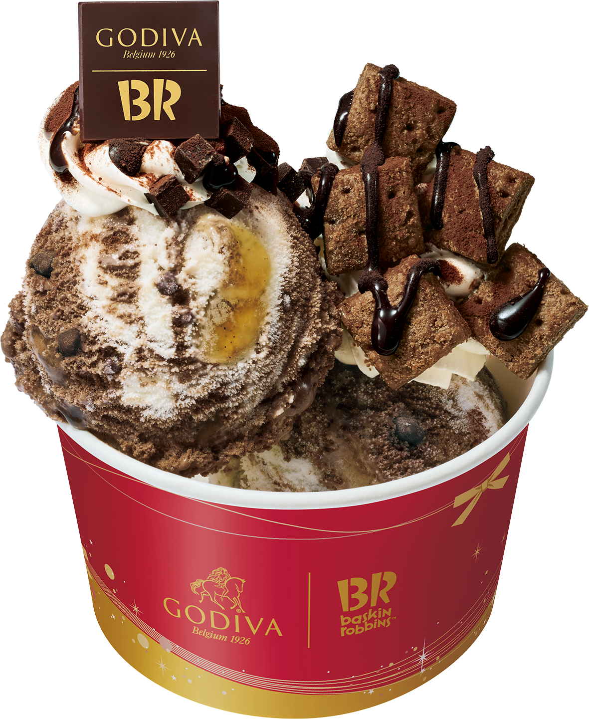 「－ゴディバ監修－プレミアムショコラサンデー（ダブルカップ）」（980円）