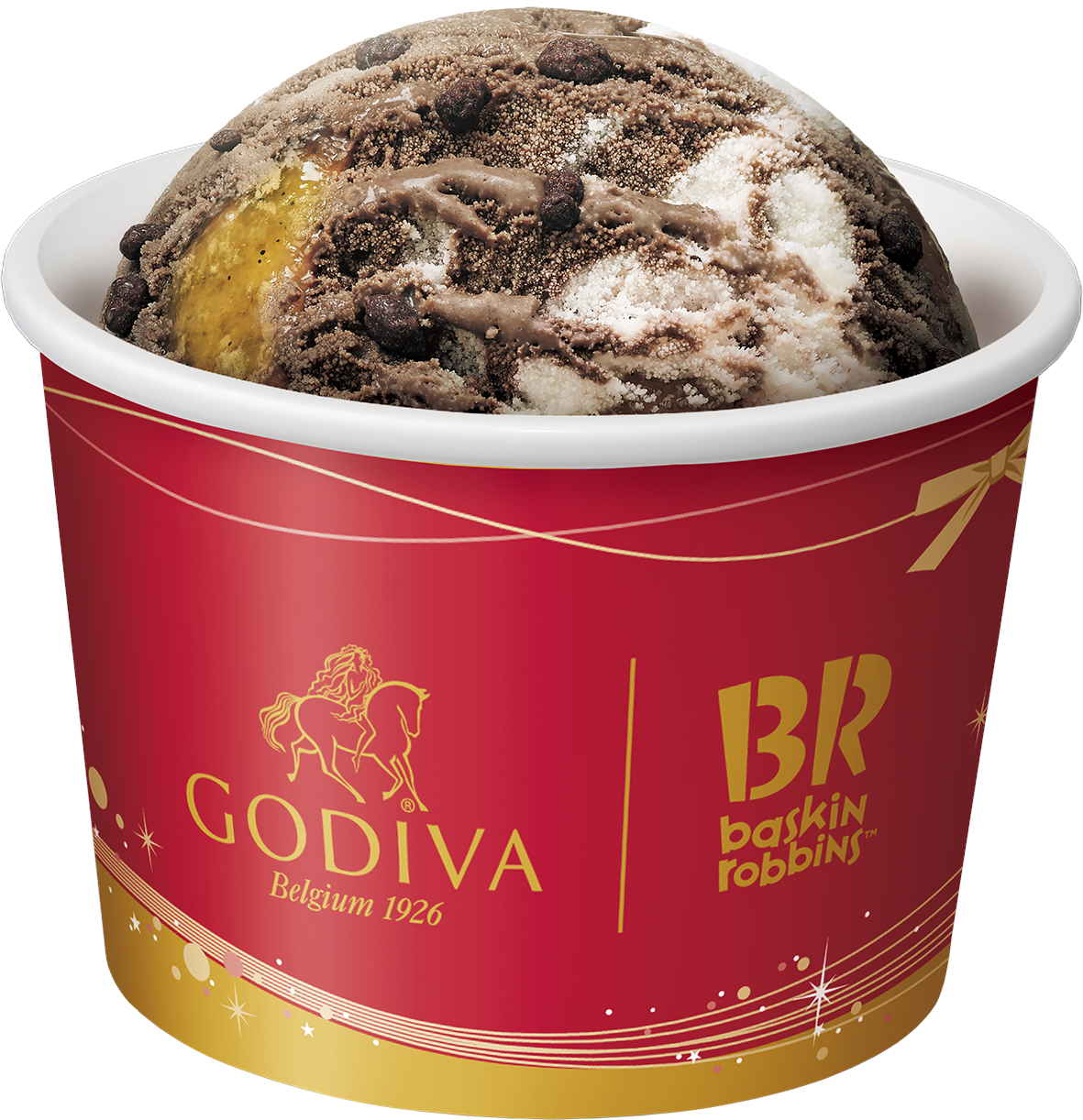 「ゴディバ×サーティワン バラエティボックス」（スモール 2380円/レギュラー 2940円）