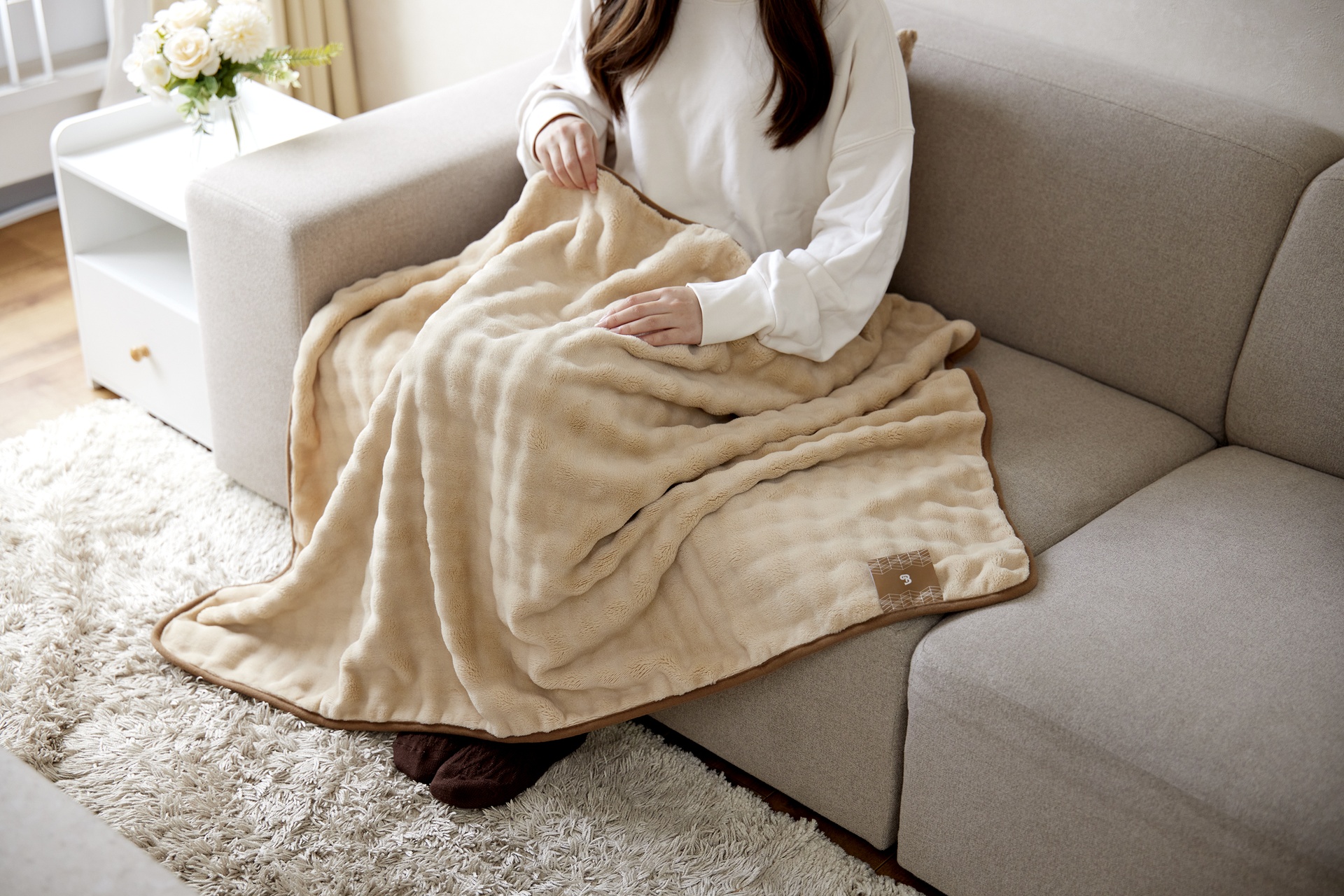 あったかふわふわオリジナル大判ブランケット